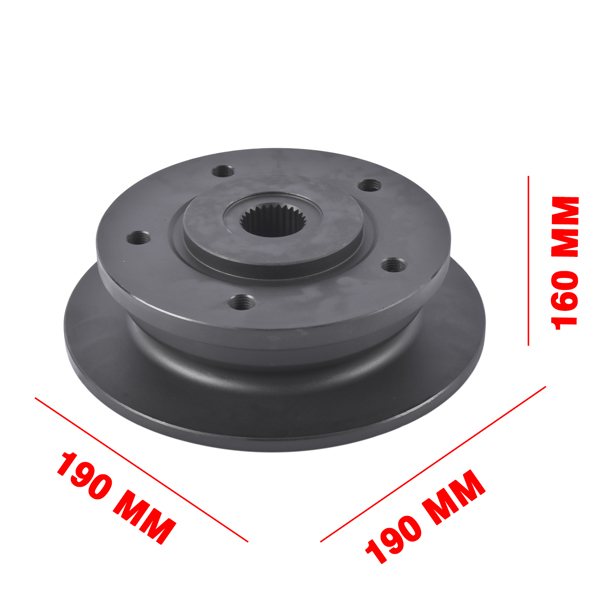 2Pcs Front Wheel Brake Hub Rotor Disc Replacement for John Deere Gator HPX 4x4 615E 815 620i 850D XUV AM142950 M159548 M164367 M156363-10