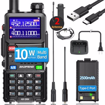 宝峰 baofeng UV-5RH 10w 彩屏大功率双频对讲机  黑色 （一个装）