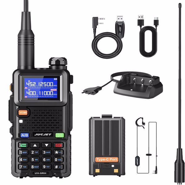 宝峰 Baofeng UV-5RH 10w 彩屏大功率双频对讲机 黑色 2个装 -10