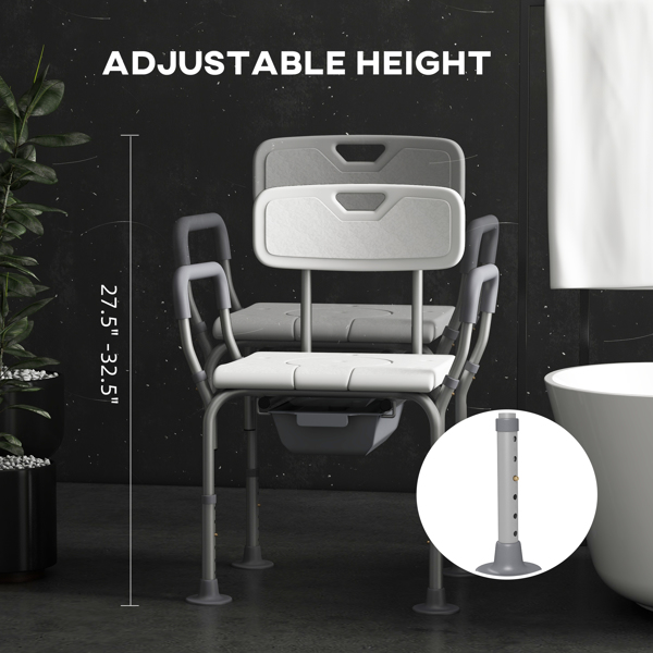  Accessibility Commode Wheelchair-5
