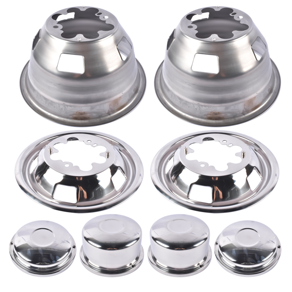 17 Inch Dually Wheel Simulators Rim Cover Replacement for Dodge Replacement for Ram 3500 2003-2018 5.7L 6.4L-7