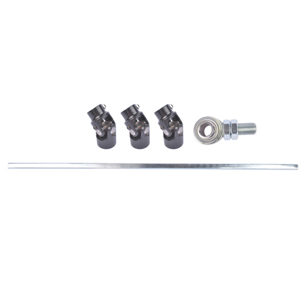 36" Steering Shaft Kit + 3x 3/4DD Black U-Joints & Bearing Heim Joint Fit for GM Universal-4
