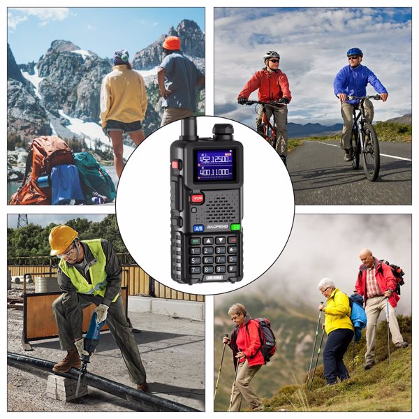宝峰 Baofeng UV-5RH 10w 彩屏大功率双频对讲机 黑色 2个装 -20