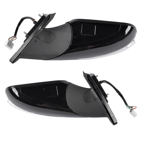 2x Power Mirrors Manual Folding & Heated & Turn Signal Fit for Hyundai Sonata 2.0L 2.4L 2011-2014 876103Q110 876203Q110-4