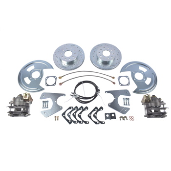 Rear Disc Brake Conversion Kit with Brake Cables Std Rotors Fit for GM A F-Body 1964-1977