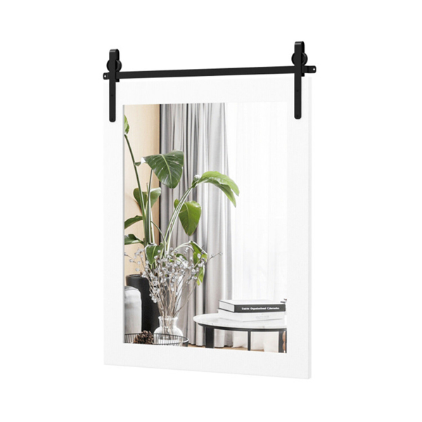 30" x22" Natural Wall Mount Mirror with Wood Frame （ WALMART禁止销售）-1