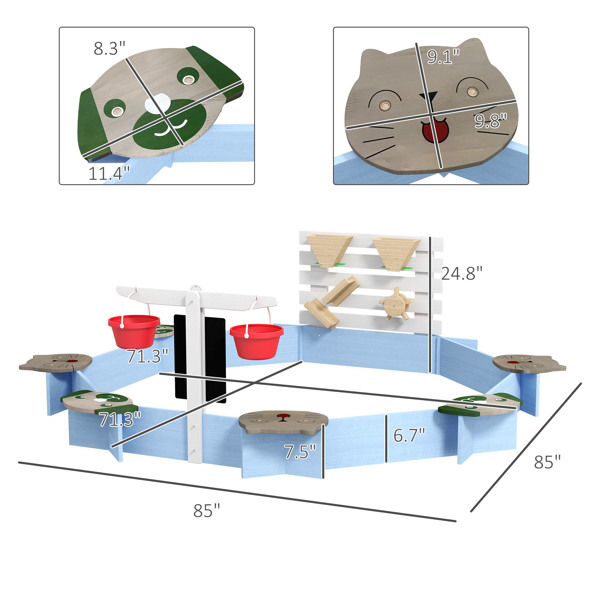 Kids Sandbox with Cover ( Amazon Shipping)（Prohibited by WalMart）-2