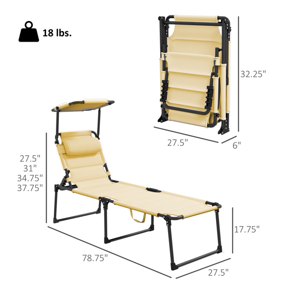 Folding Lounge Chairs / beach chair ( Amazon Shipping)（Prohibited by WalMart）-2
