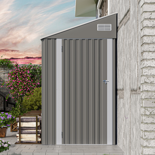 Campcraft Optional two-color storage shed, single hinge door, solid structural design, good ventilation, surface with protective film, and suitable for various scenarios-9