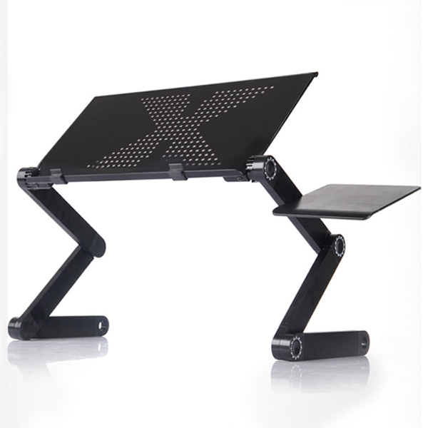 48 x 26cm Portable Home Use Assembled Folding Table Black-1