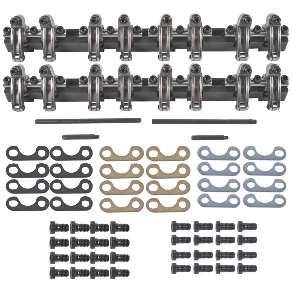 Shaft Mount Style 1.5 Ratio Stainless Steel Roller Rocker Arms Fit for Chevy SBC 350-1