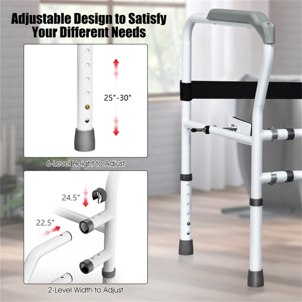   Steel safety toilet railing with multiple adjustable gears-3