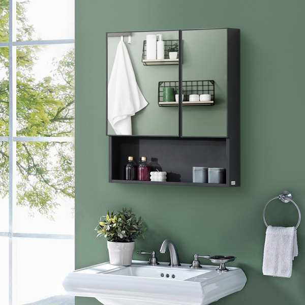 Bathroom Cabinet with Mirror ( Amazon Shipping)（Prohibited by WalMart）-1