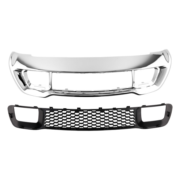 Front Bumper Grille & Chrome Frame for Jeep Grand Cherokee 2014-2016 68141936AD-1