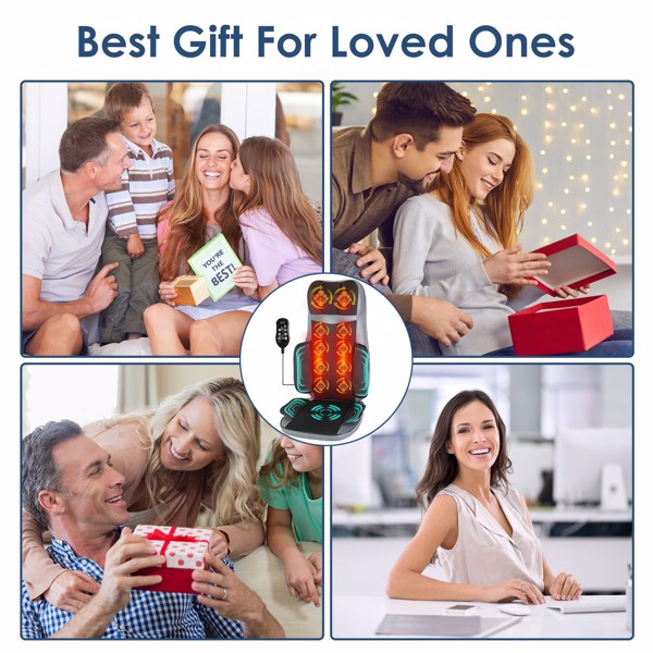 Relaxing massage Neck & Back Massager, 3D Kneading, Heat & Vibration, 3 Modes, 15-Min Auto Shutdown, Home & Car Use, Gift-10