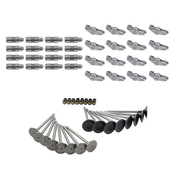 气门套装 16x Intake Exhaust Rocker Arms Lifters+16x Valves For VW Jetta Passat Audi 2.0 022109423D 06E109417P 06D109611H-2