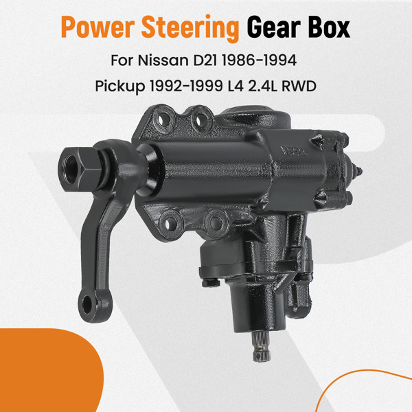 Power Steering Gear box For Nissan D21 Pickup 1986-1994 L4 2.4L Pickup 1995 V6-5