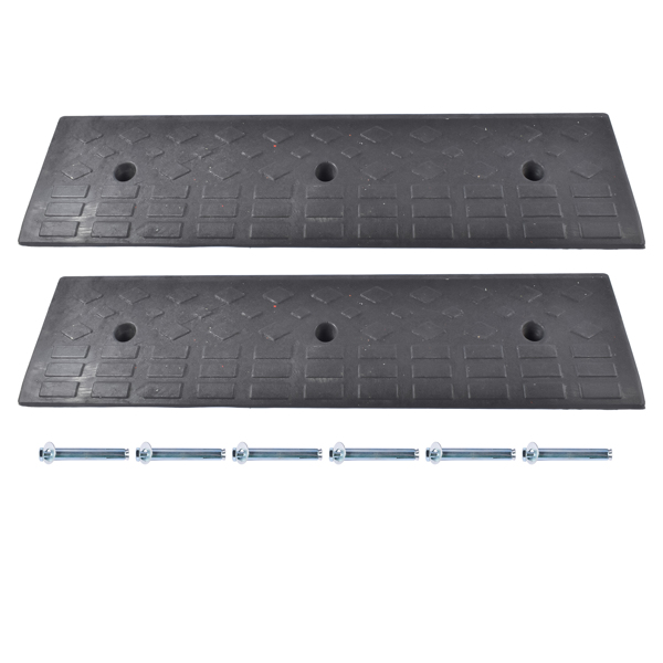汽车坡道 2x Driveway Ramp Car Slope Ramp 22000lbs Capacity for Driveways, Garages, Parking Lots, Storefronts, Wheelchair (4" H) -1