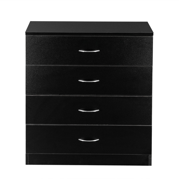 Modern Simple 4-Drawer Dresser Black-5