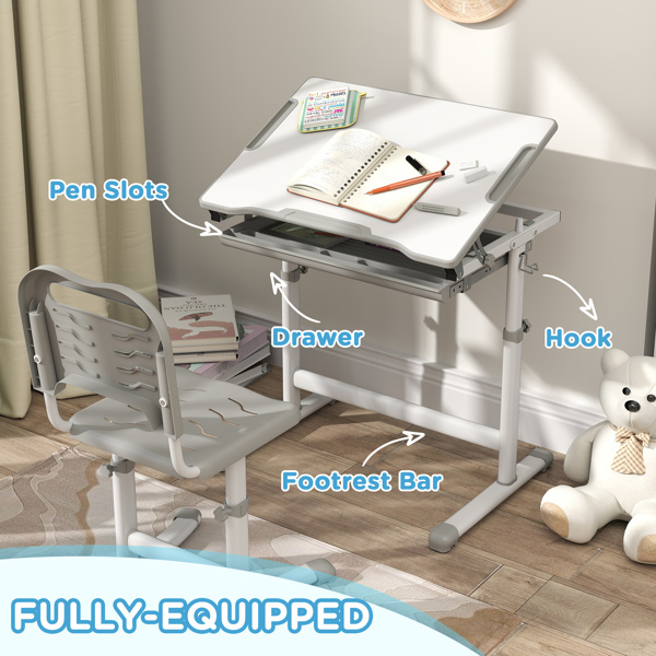 Kids Desk and Chair Set-4
