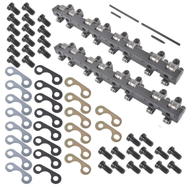 Shaft Mount Style 1.6 Ratio Stainless Steel Roller Rocker Arms Fit for Chevy SBC 350-4