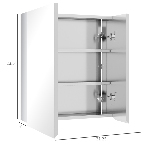 Bathroom Cabinet with Mirror ( Amazon Shipping)（Prohibited by WalMart）-2