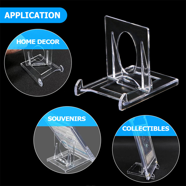 Acrylic Clear Stand for Trading Card Holders Small Display Stand 20pcs-7
