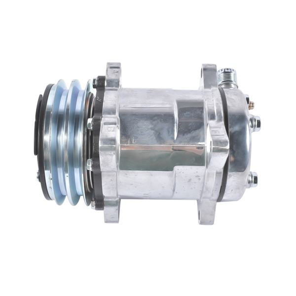 A/C Compressor with Clutch w/2-Groove Pulley Replacement for Sanden 508 Style V-Belt HC5003C-8
