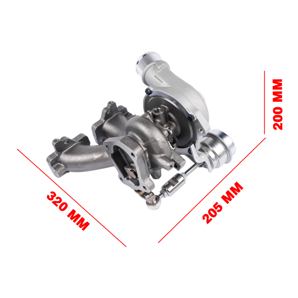 K03 Billet Turbo Turbocharger Replacement for Polaris RZR XP 925CC 2016-2021 3023297 1205689 3022792-15