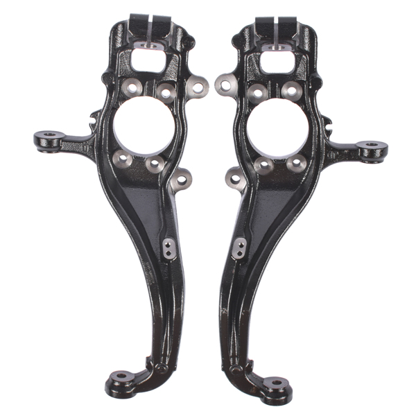 Front Left Right Side Steering Knuckles Fit for Nissan Frontier 2005-2019 Pathfinder 2005-2012 Xterra 2005-2012 All Engine Sport Utility Cast Iron Black 40015-EA000 698-267 40014-EA000 698-266-8