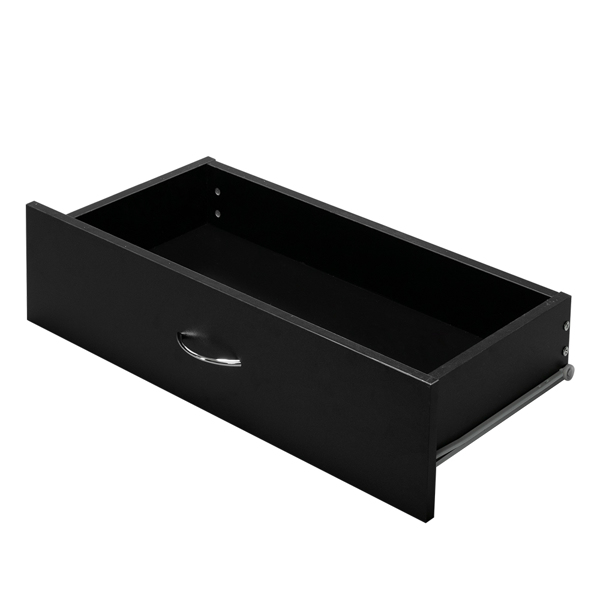 Modern Simple 4-Drawer Dresser Black-4