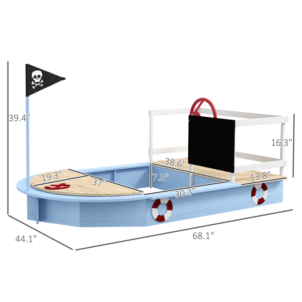 Kids Sandbox with Cover ( Amazon Shipping)（Prohibited by WalMart）-2