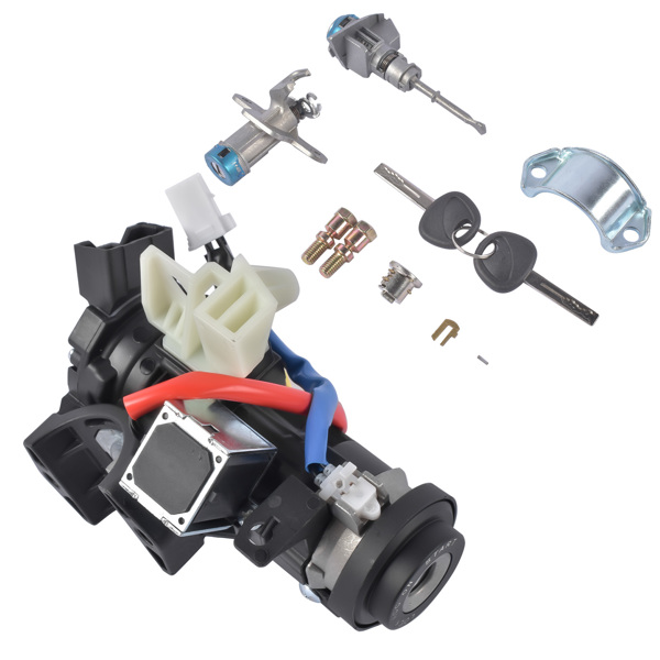 Ignition Lock Housing Assembly with 2 Keys Fit for Hyundai Sonata 1.6L 2.0L 2.4L 2015-2019 81905C2510-4