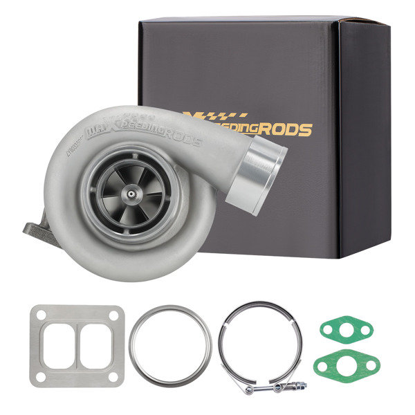 GT45 T4 V-Band 1.05 A/R 88MM Huge 600+HPS Boost Upgrade Racing Turbo Charger Fit for All 4.0L-6.0L Engine-1