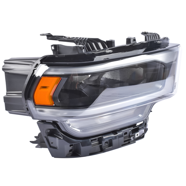 Right Passenger Side LED Headlight w/ Black Reflector Replacement for Ram 2500 3500 6.4L 68360178AD-6