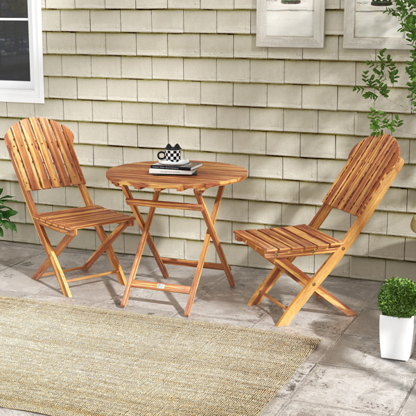 Outdoor dining table and chair package with umbrella-7