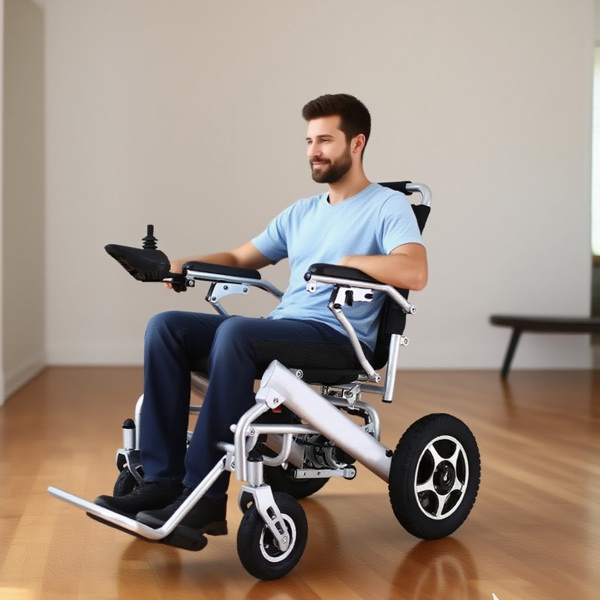 Lightweight Foldable Electric Wheelchair Intelligent All Terrain for Senior-22