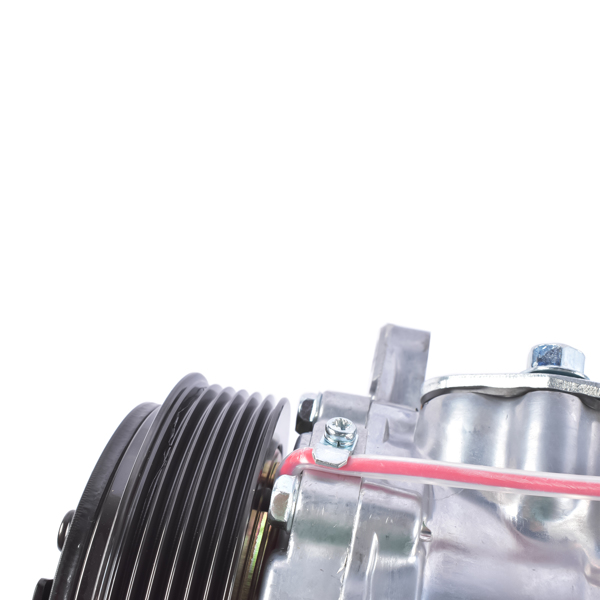 A/C Compressor with 6-Groove Pulley Fits for Sanden SD7 Style Serpentine Belt HC5005BK HRC55824-BK-8