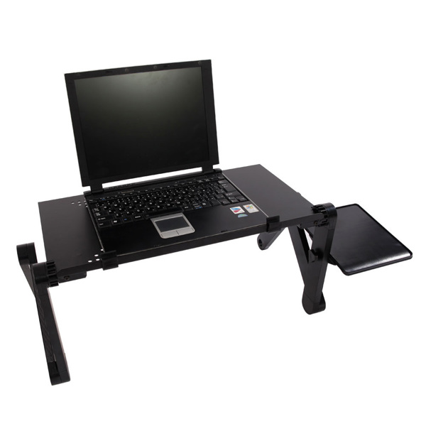 48 x 26cm Portable Home Use Assembled Folding Table Black-11
