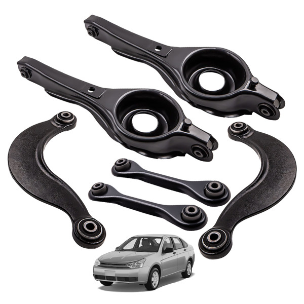 6pcs Rear Lower Forward Trailing Arm & Upper Control Arms for Ford Focus 2000-11-1
