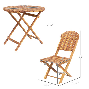 Outdoor dining table and chair package with umbrella