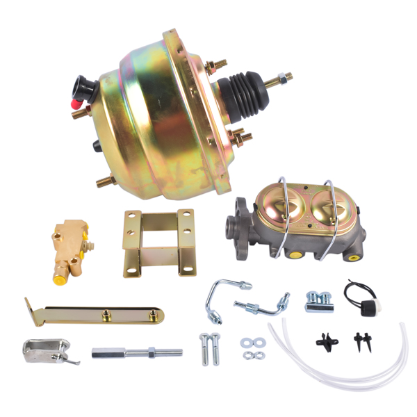 Front Power Disc Brake Conversion 8 Inch Dual Booster Fit for Chevrolet Bel Air 1955-1957 One-Fifty Series 1955-1957 Two-Ten Series 1955-1957-2