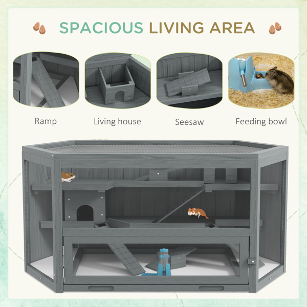 Small Animal Cage /Chinchilla Cage ( Amazon Shipping)（Prohibited by WalMart）-5