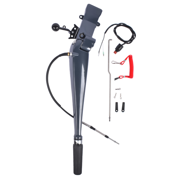 Steering Control Tiller Handle Fit for Yamaha Outboard 75-90HP 2 Stroke 85HP 2T 688 85AET Parsun T85 / T90 2 Stroke 3 Cylinders Engine 692-W0084-11-8D 692-42111 692-W0084-11-2