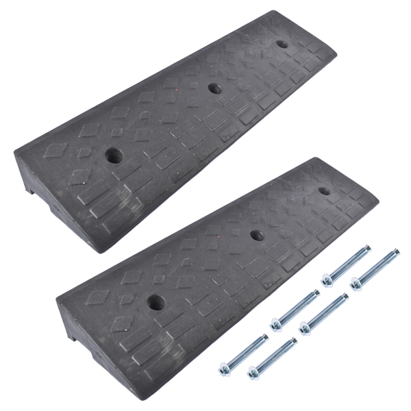 汽车坡道 2x Driveway Ramp Car Slope Ramp 22000lbs Capacity for Driveways, Garages, Parking Lots, Storefronts, Wheelchair (4" H) -3
