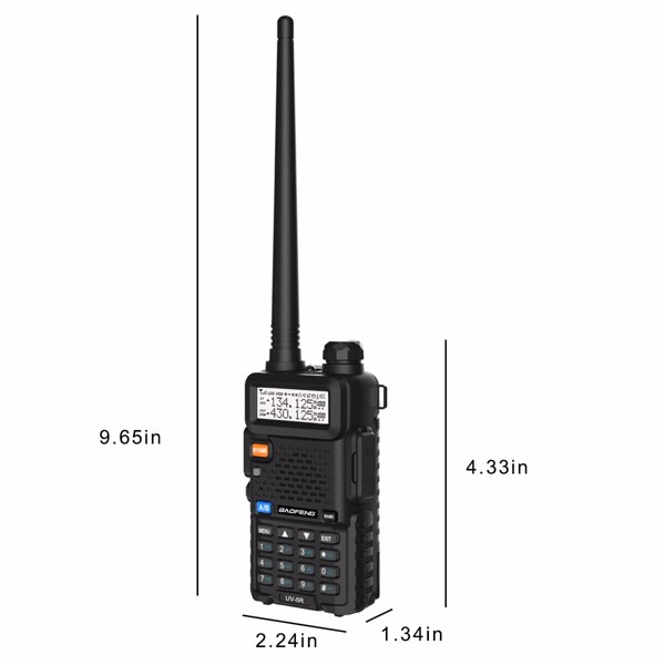 BAOFENG Radio Portable Walkie Talkie UV-5R, Handheld Ham Radio Long Range  High Power, Rechargeable Two-Way Radio for Hiking Hunting Camping Road Trip Survival Outdoor Adventures,-9