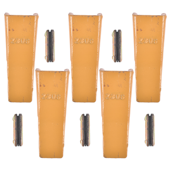 23 230 Series 230S Bucket Teeth w/ 23TF/23FP Flex Pin for Excavator 5 Piece Low Carbon Alloy Steel-7