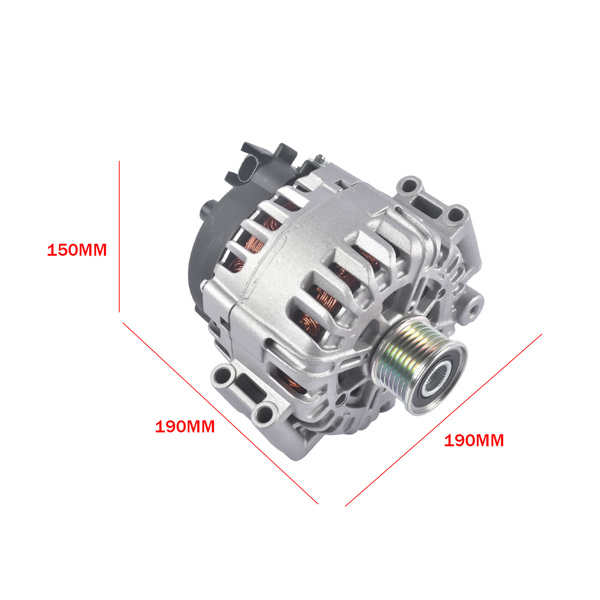 Alternator 230A 12V Replacement for BMW X5 3.0si xDrive30i E70 2007-2010 3.0L L6 12317560988 12317560989-11