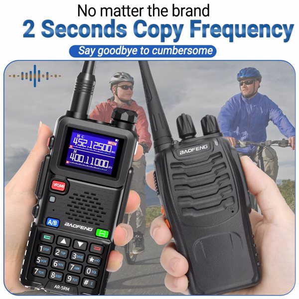 宝峰 Baofeng UV-5RH 10w 彩屏大功率双频对讲机 黑色 2个装 -15