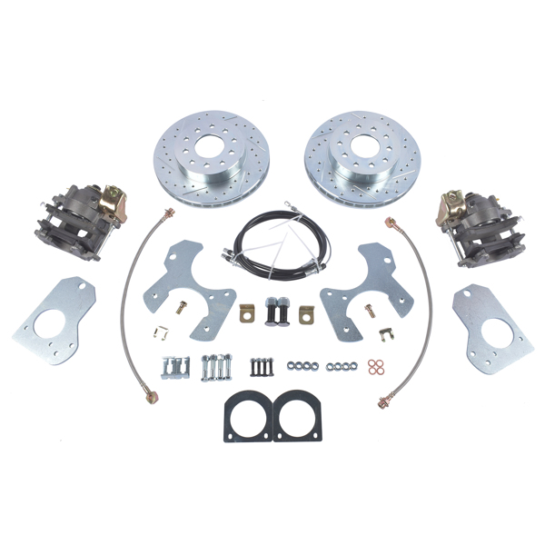 制动改装包 For 1978-1988 G Body S10 Chevy Pontiac Buick skylark Rear Disc Brake Conversion Kit Drilled Rotor-1